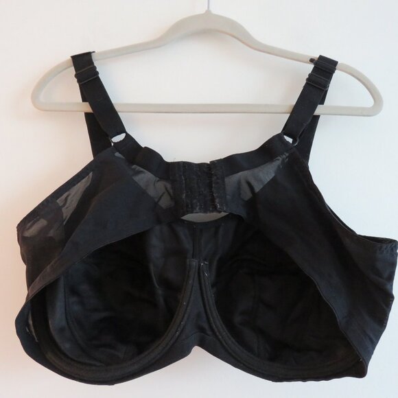ELOMI Energise Sports Bra in Black Support Athleisure - Size US 42DDD - Picture 11 of 14